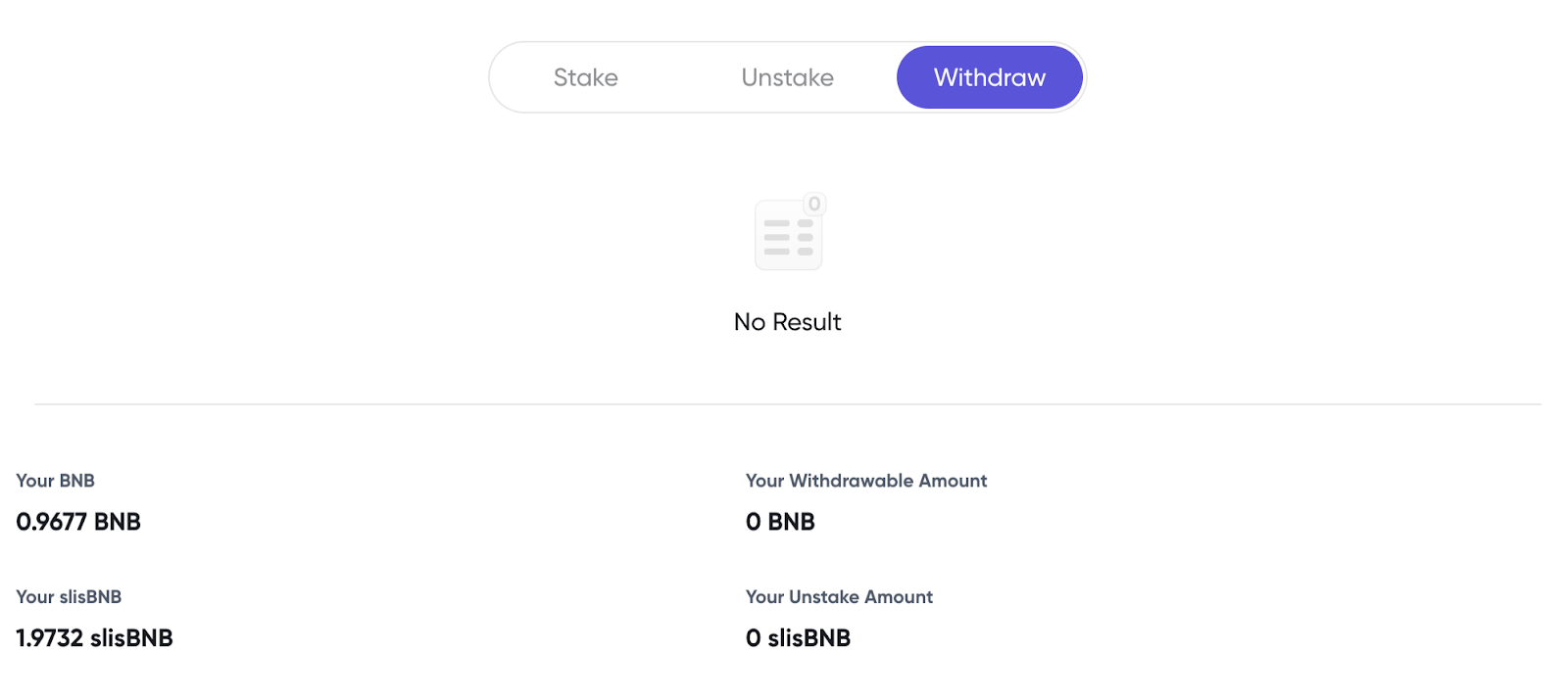 Withdraw Step 3